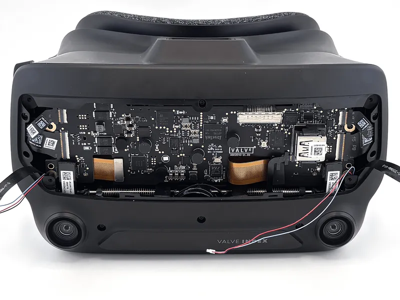 Final overview of all four cables in position