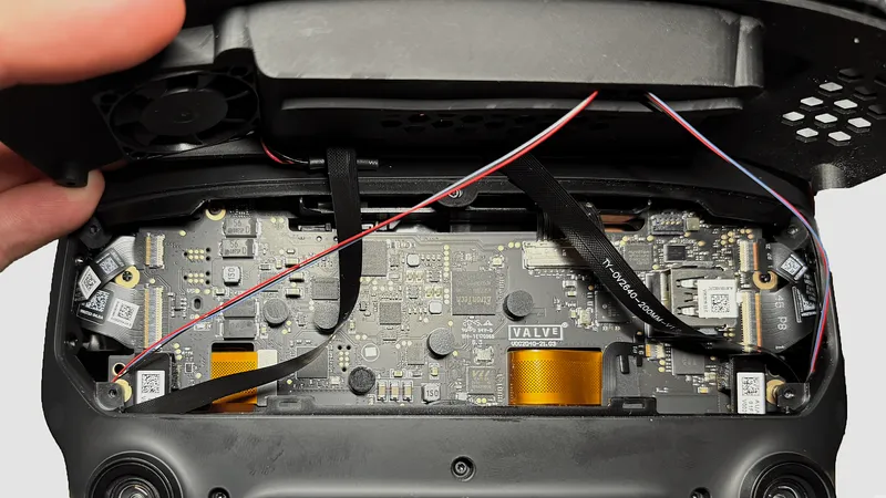 Cable routing through the frunk, showing correct positions