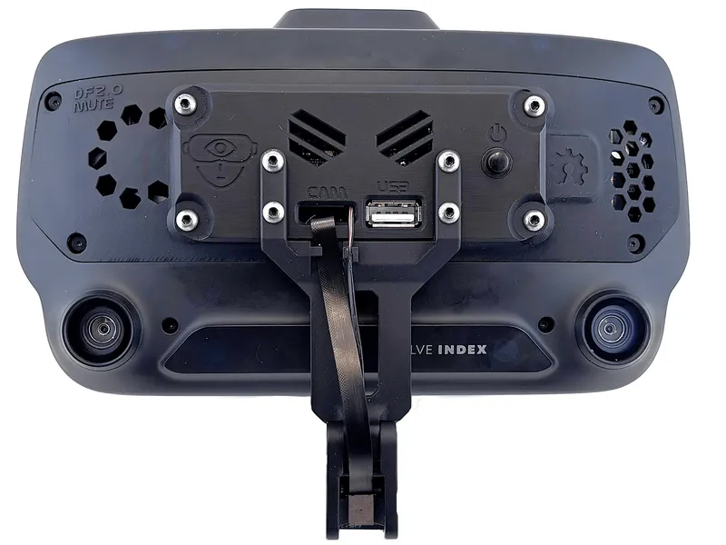 Module adjusted toward face and long screw tightened