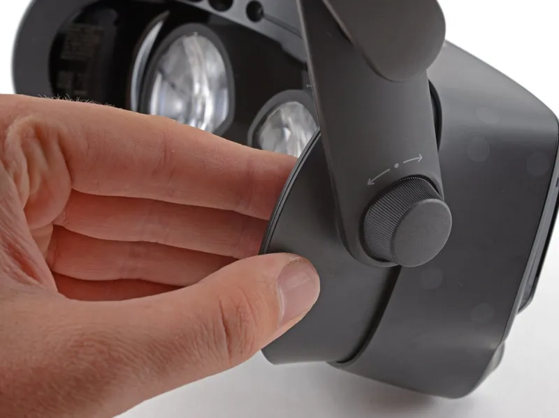 Sliding the right side of the bezel off