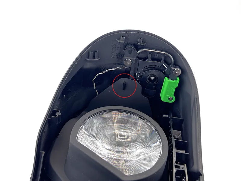 Eye tube gasket area overview